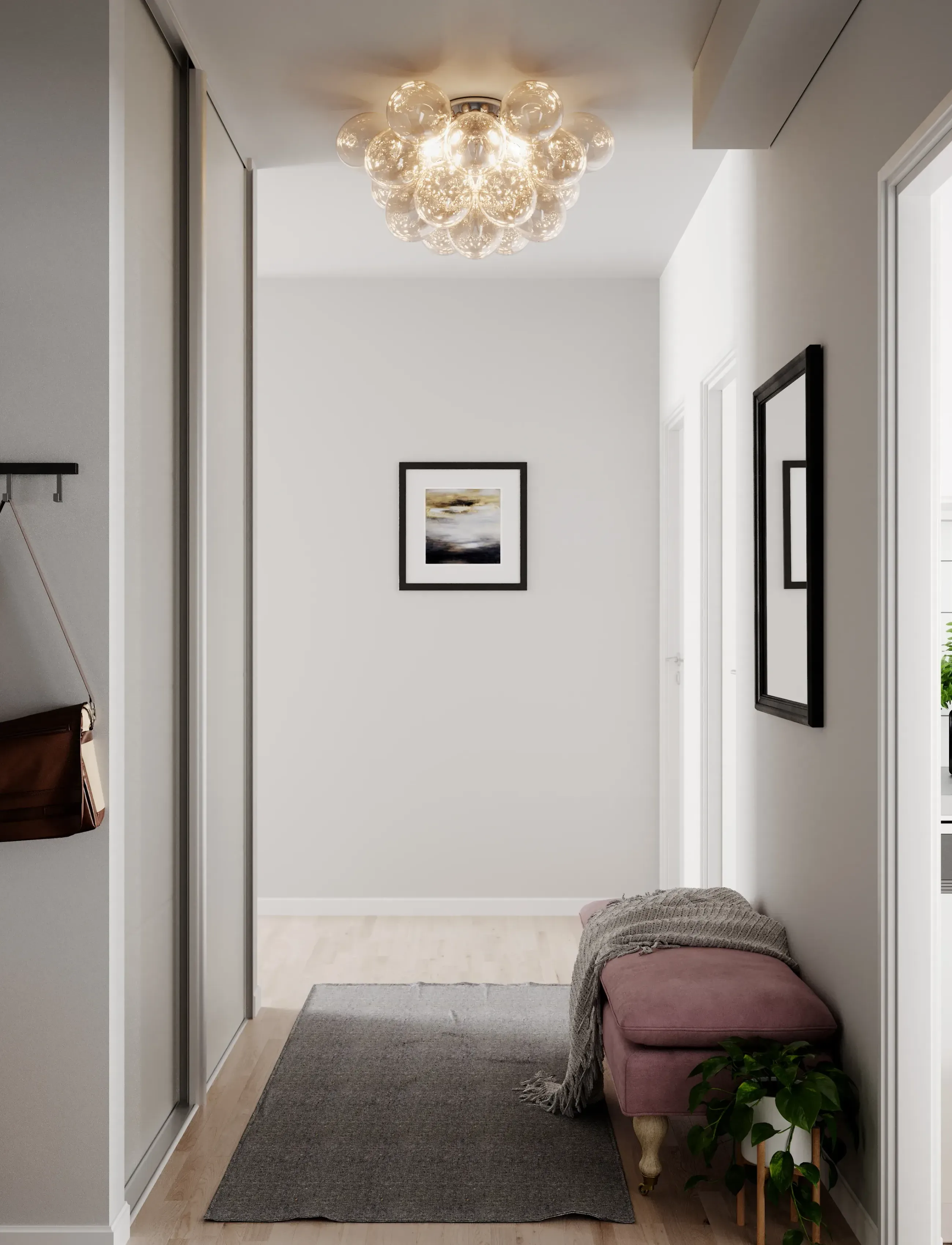 By Rydéns Gross Ceiling Lamp, Ø40X70 cm, Lamps, Beige - Flush Mount Lights, Homeware
