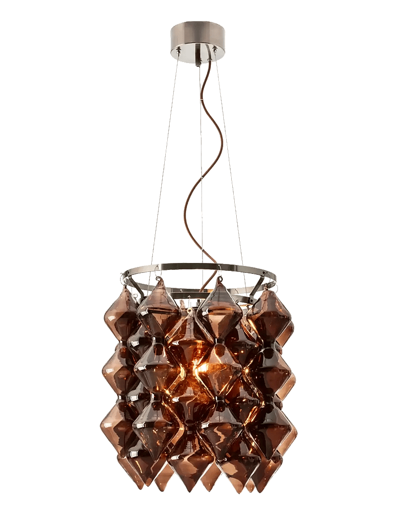 By Rydéns - Pendant lamp Gemma - pendler - brown/black satin - 1