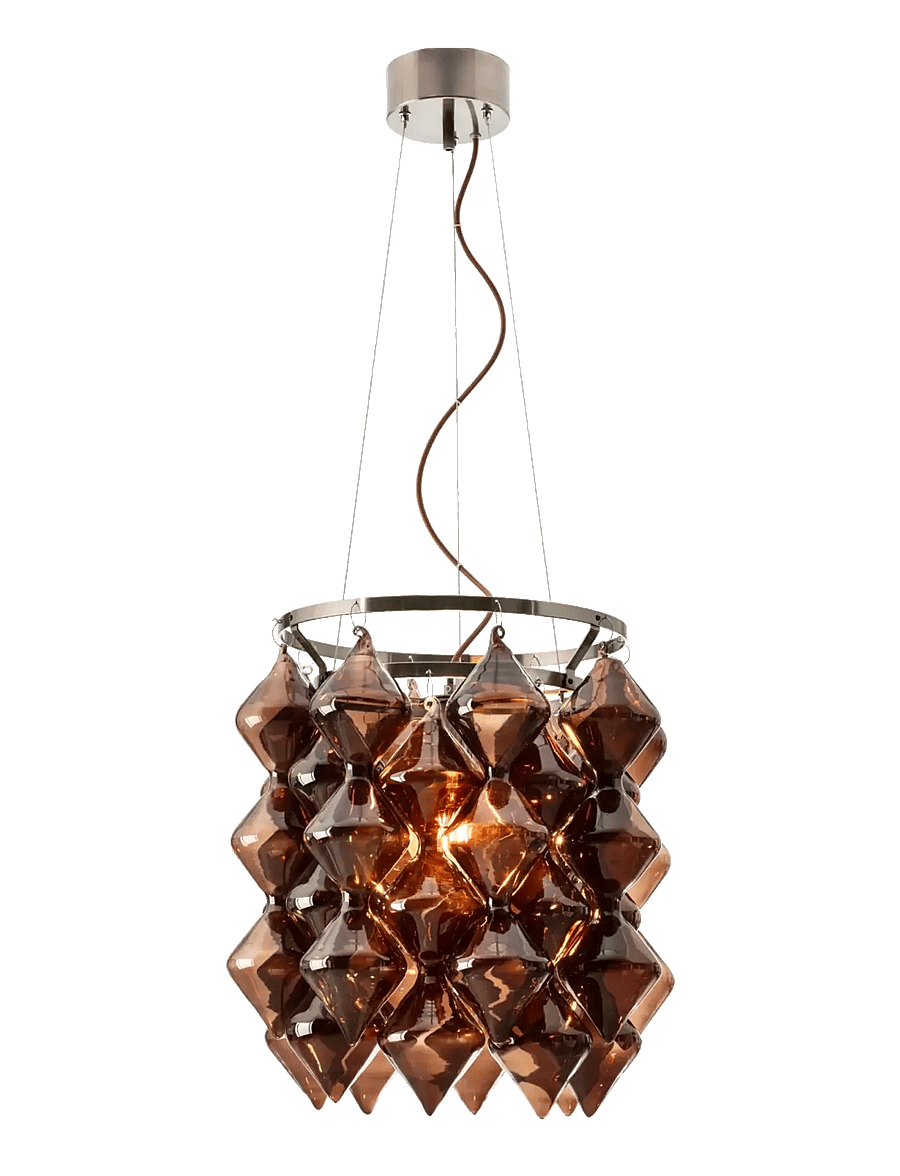 By Rydéns - Pendant lamp Gemma - pendellampor - brown/black satin - 1