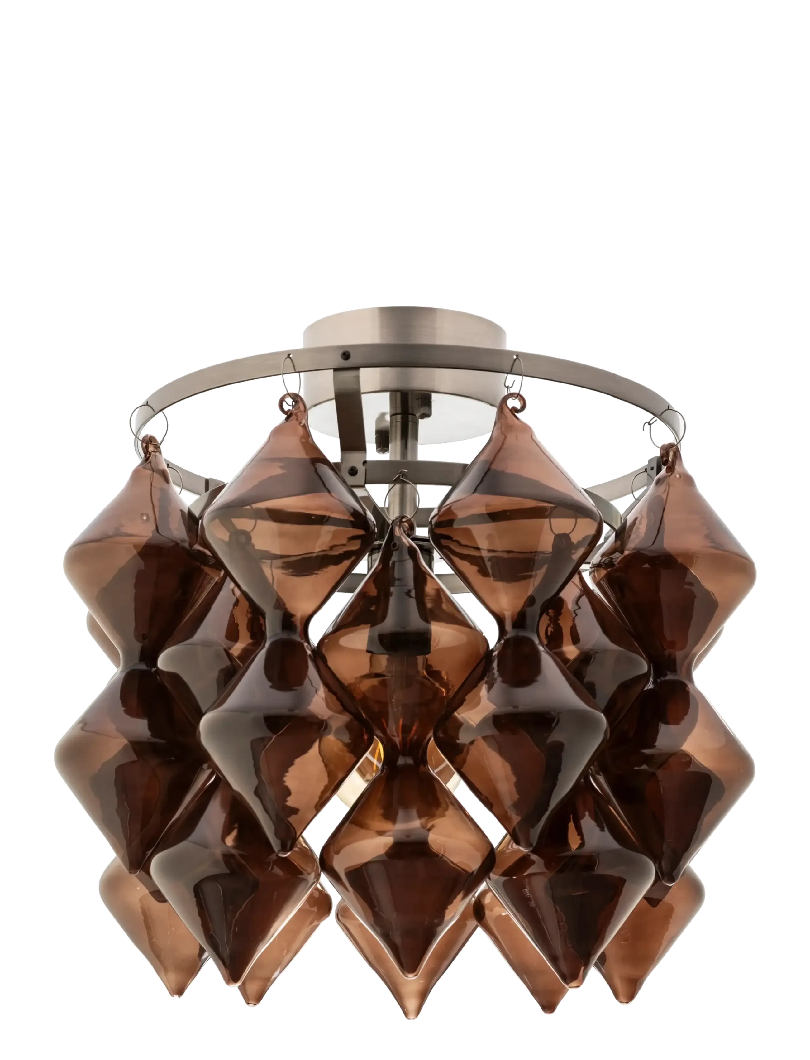 By Rydéns Ceilinglamp Gemma, Indbygget loftslampe, Brun, Str: 43X45CM