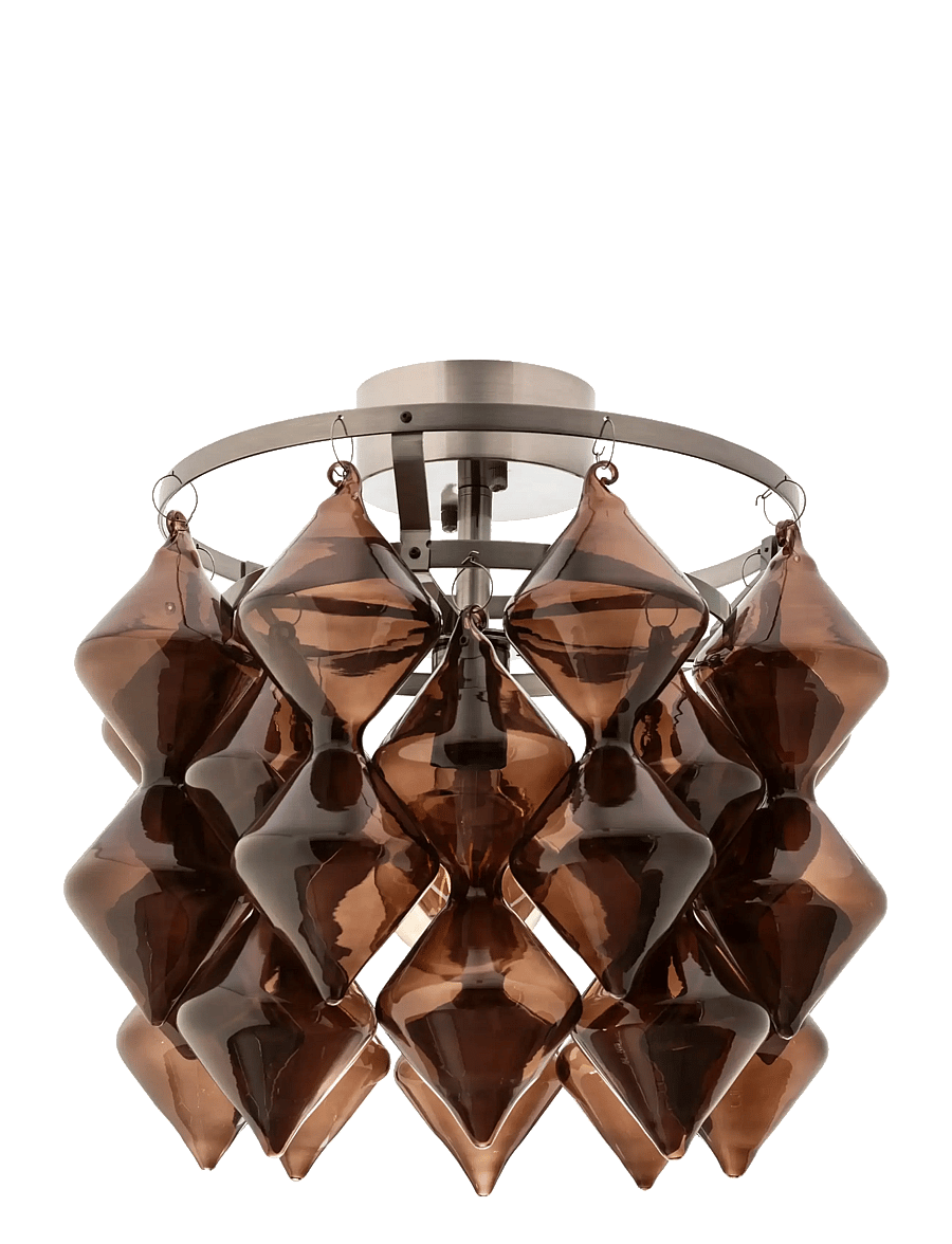 By Rydéns - Ceilinglamp Gemma - podtynkowe lampy sufitowe - brown/black satin - 1