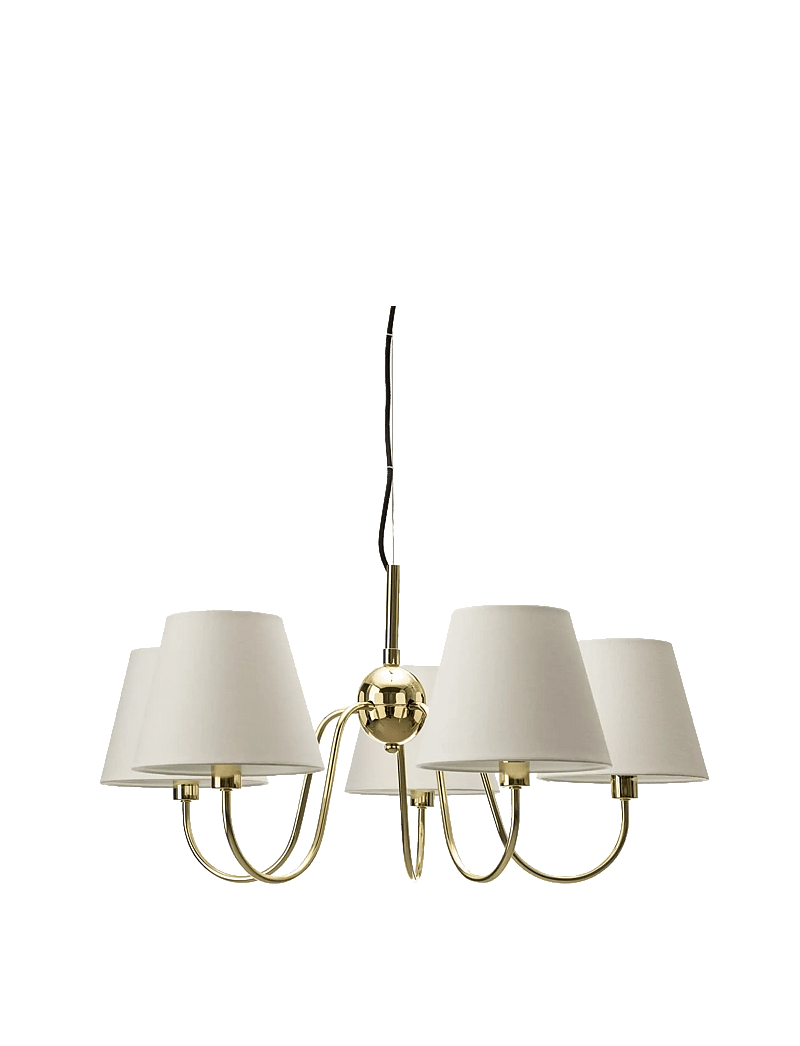 By Rydéns - Pendant lamp Lynx - pendler - brass/white - 1