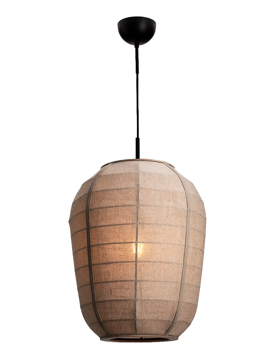 By Rydéns - Delino pendant light H50xØ40cm natur - rippvalgustid - natur - 1