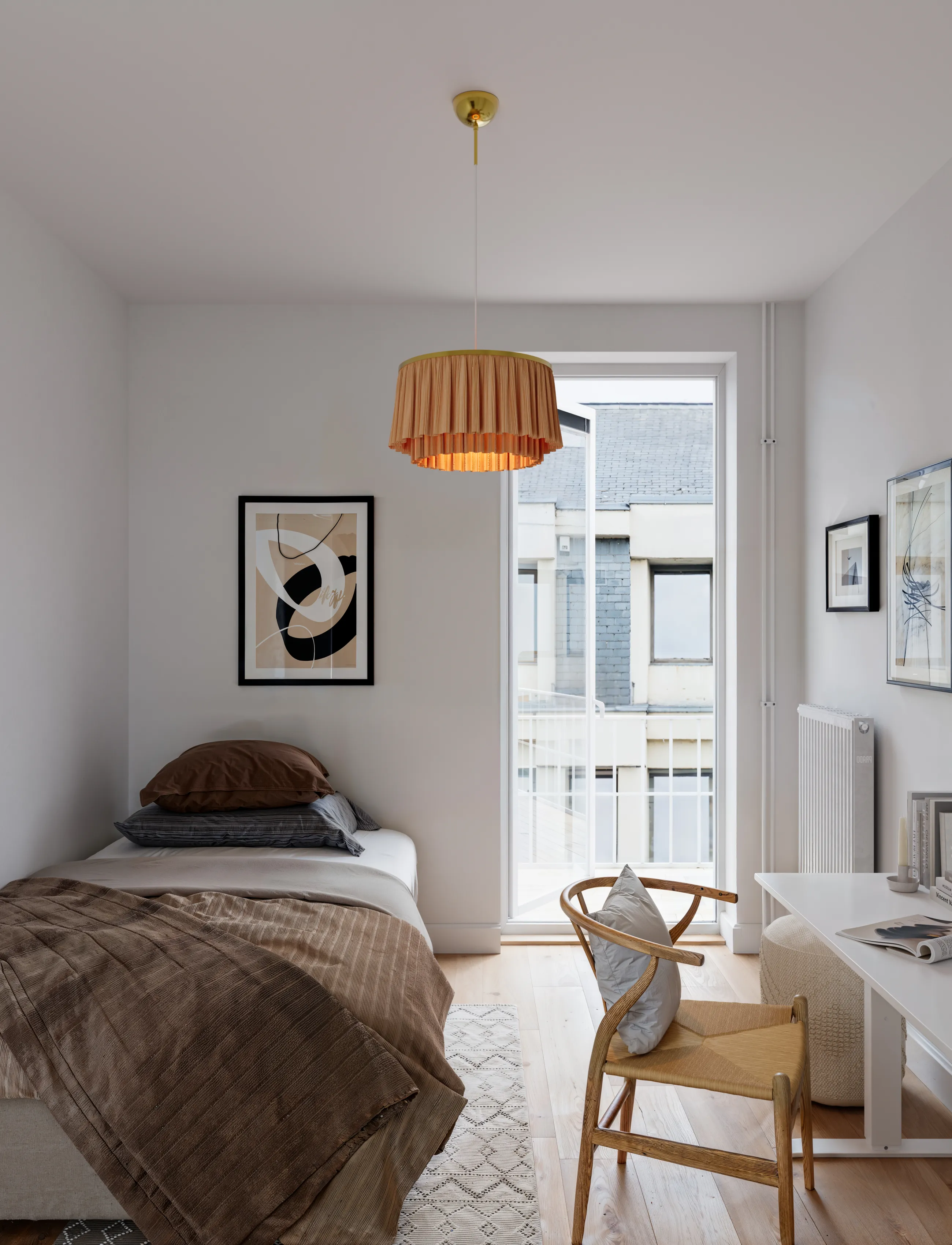 By Rydéns - Ophelia pendant light  Ø40cm brass/beige - rippvalgustid - beige/mÄssing - 2