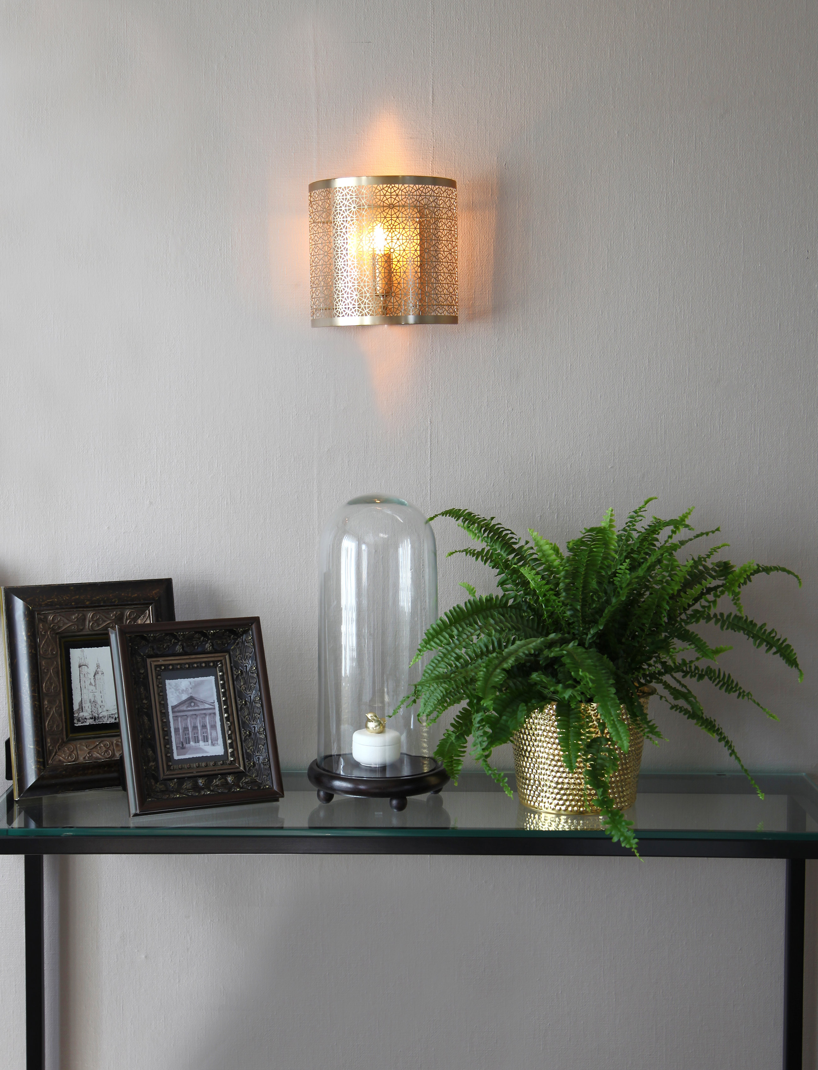 By Rydéns Hermine Wall Light, 13.0X22X21 cm, Lamps, Gold - Homeware