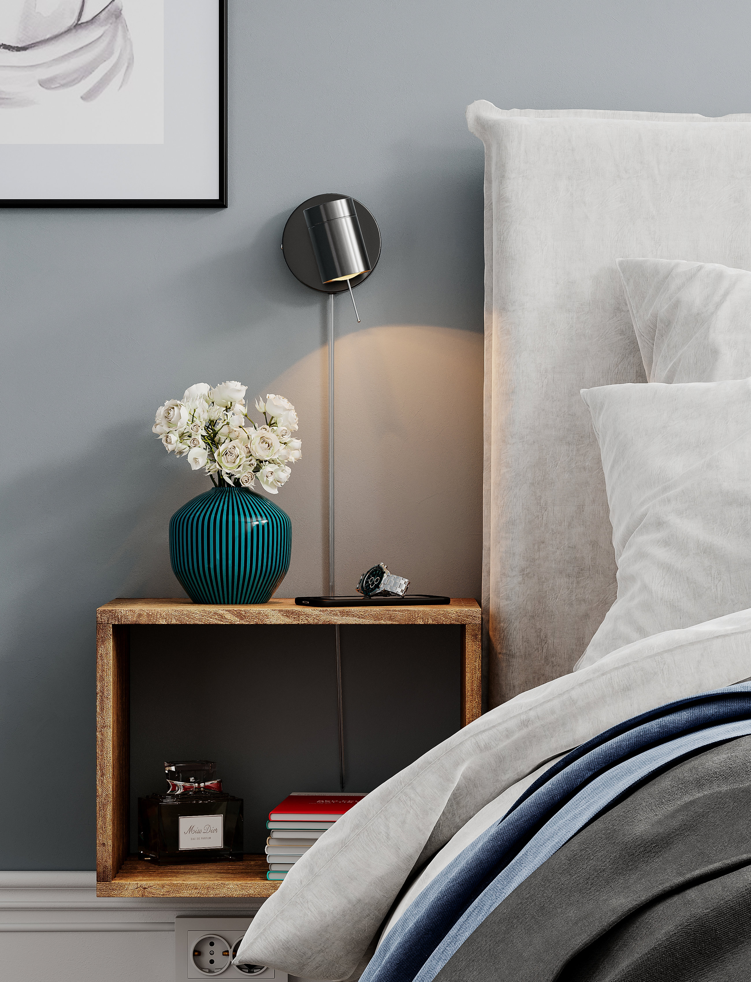 By Rydéns Correct Wall Light, 11X11X13.0 cm, Lamps, Schwarz - Homeware