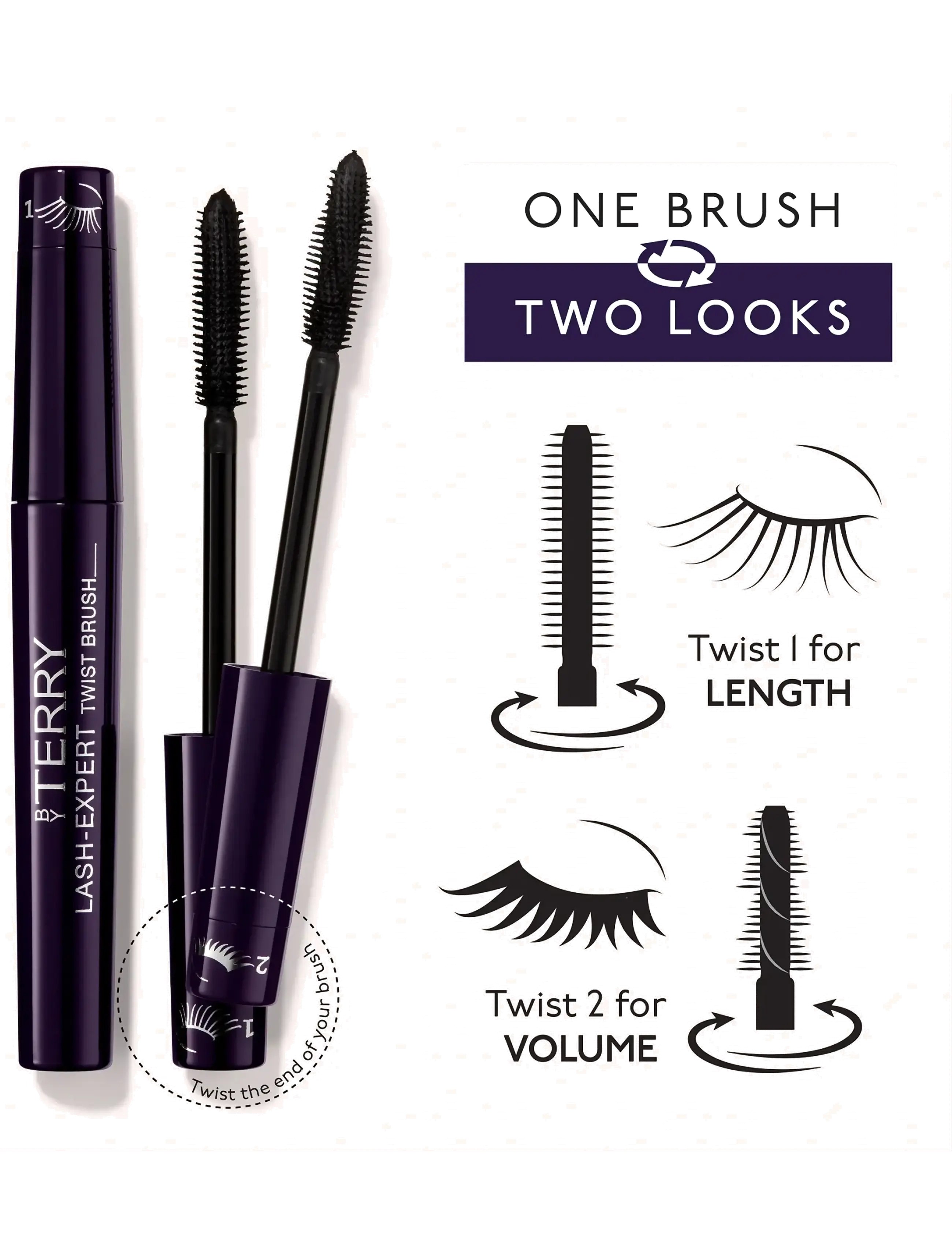 By Terry - Lash-Expert Twist Brush Mascara - Master Black - 1. master black - 2