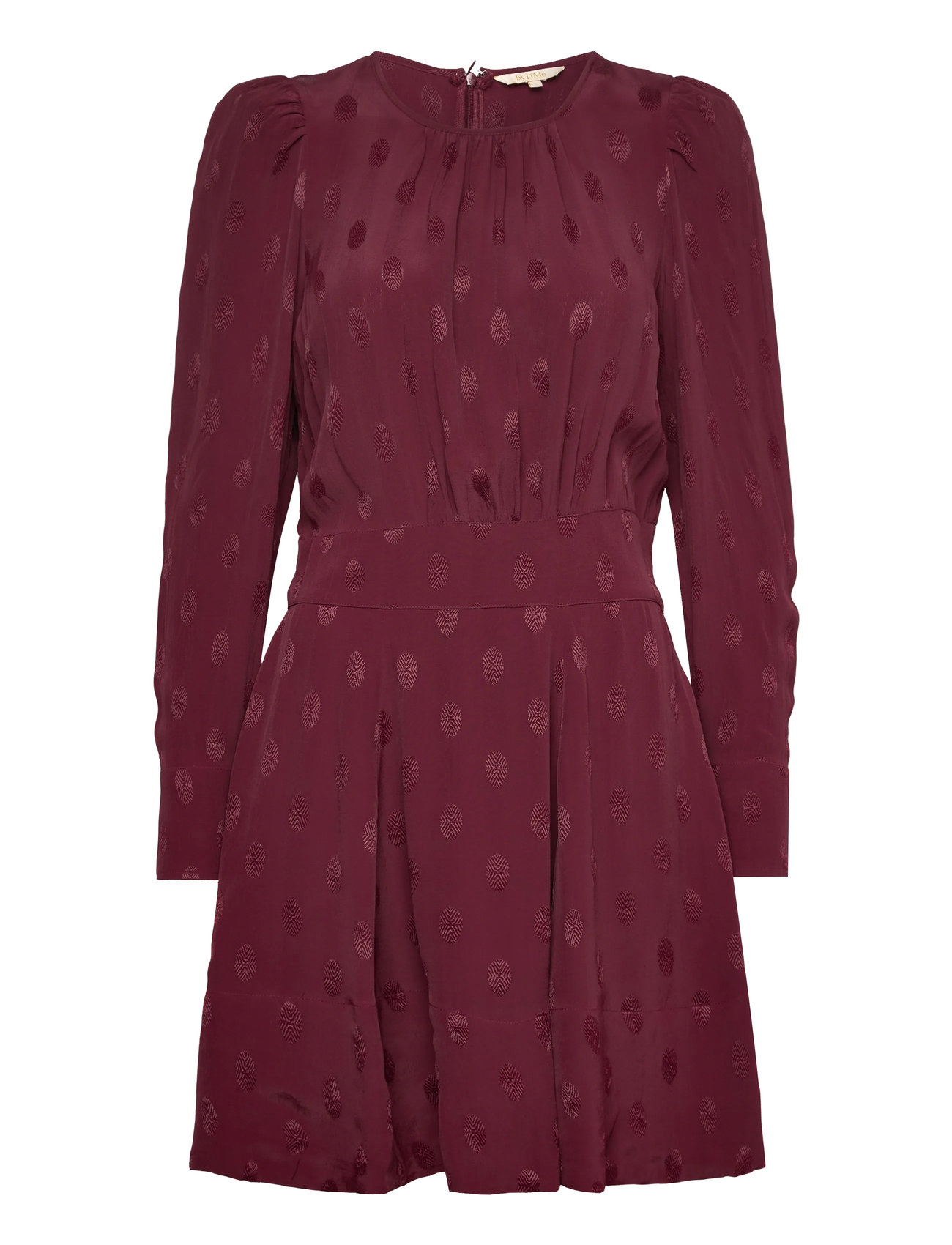 by Ti Mo Viscose Mini Dress - Burgundy - S 2