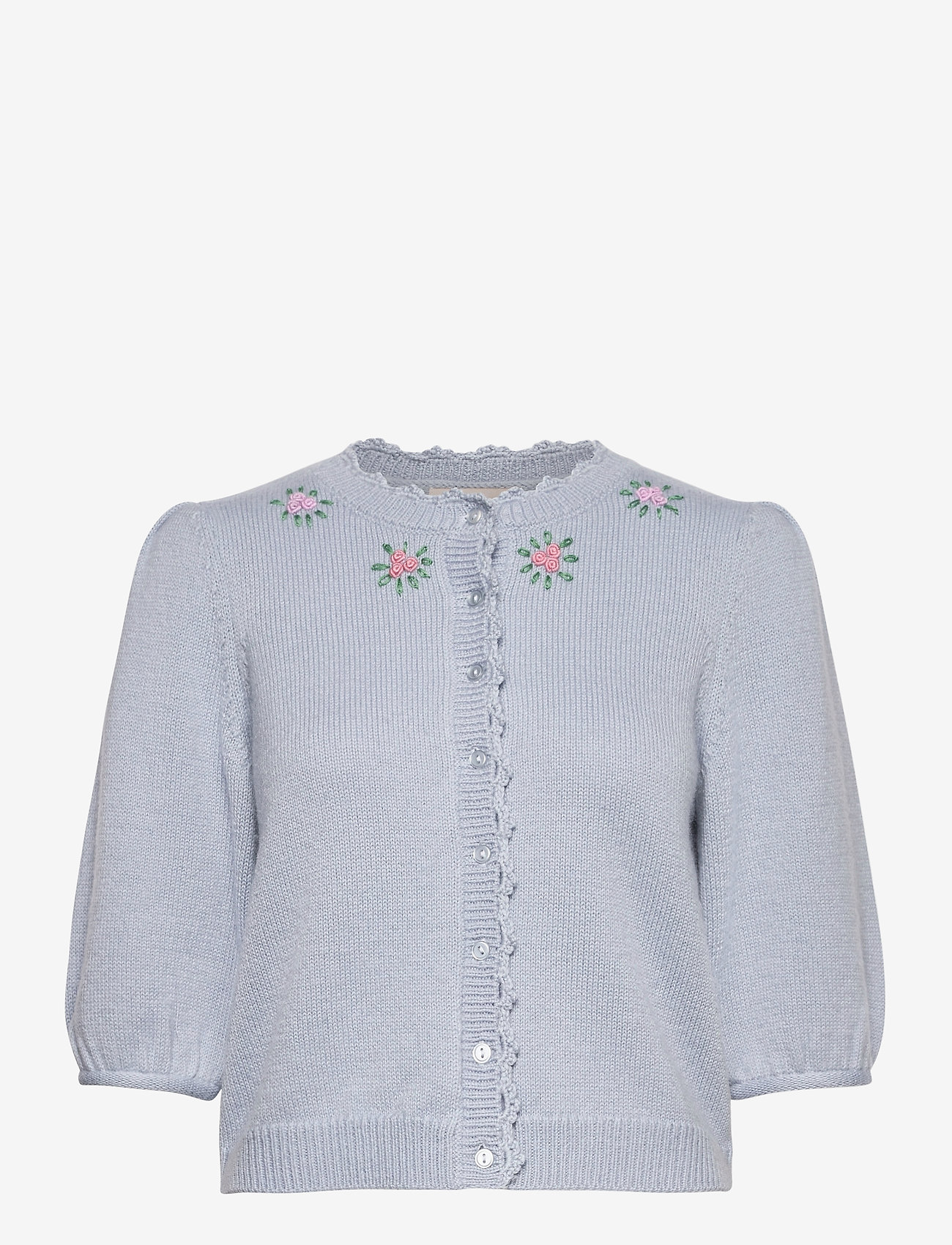 Soft Knit Jacket - LIGHT BLUE