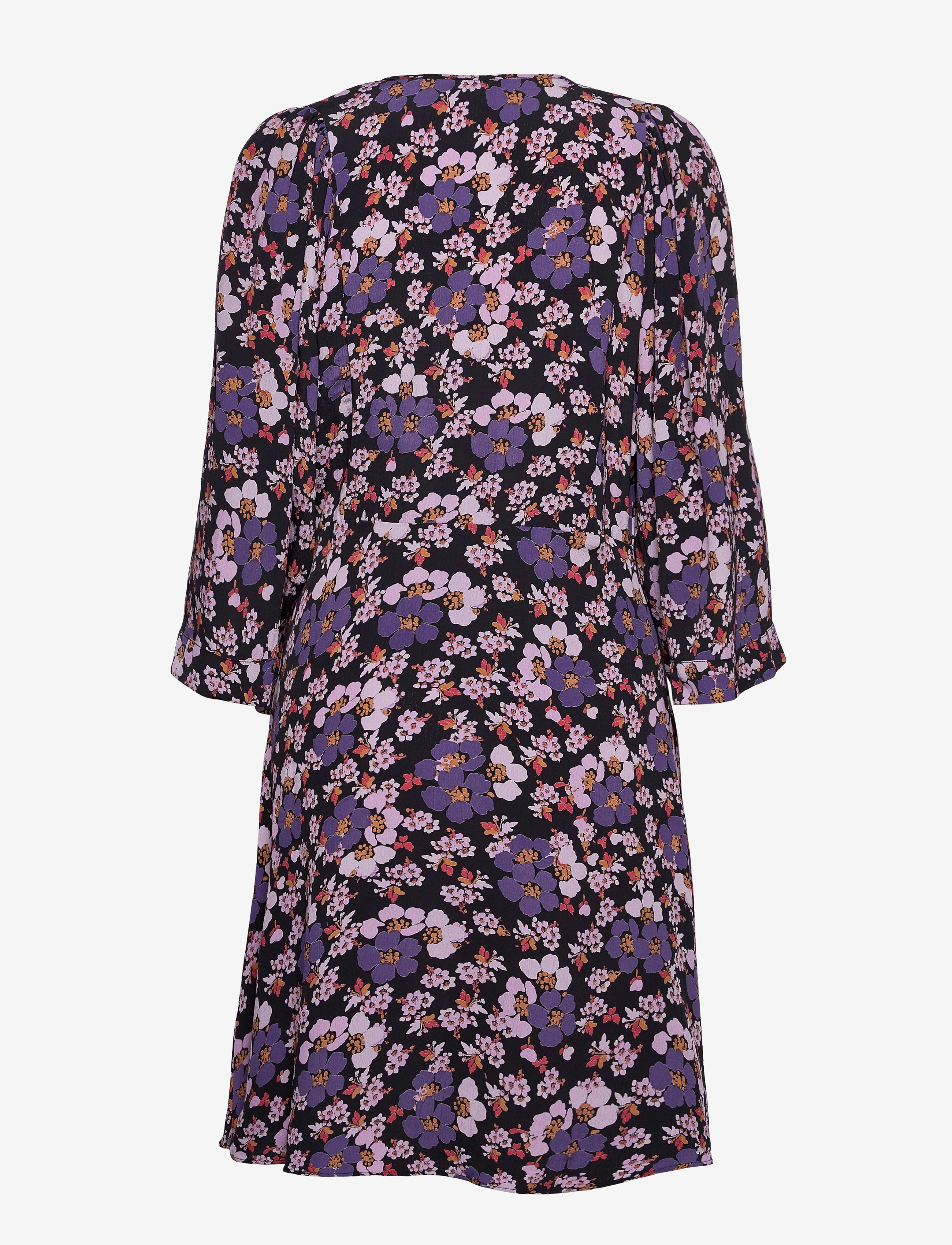 by Ti Mo - Pre Spring Kimono Dress - purple flowers - 1