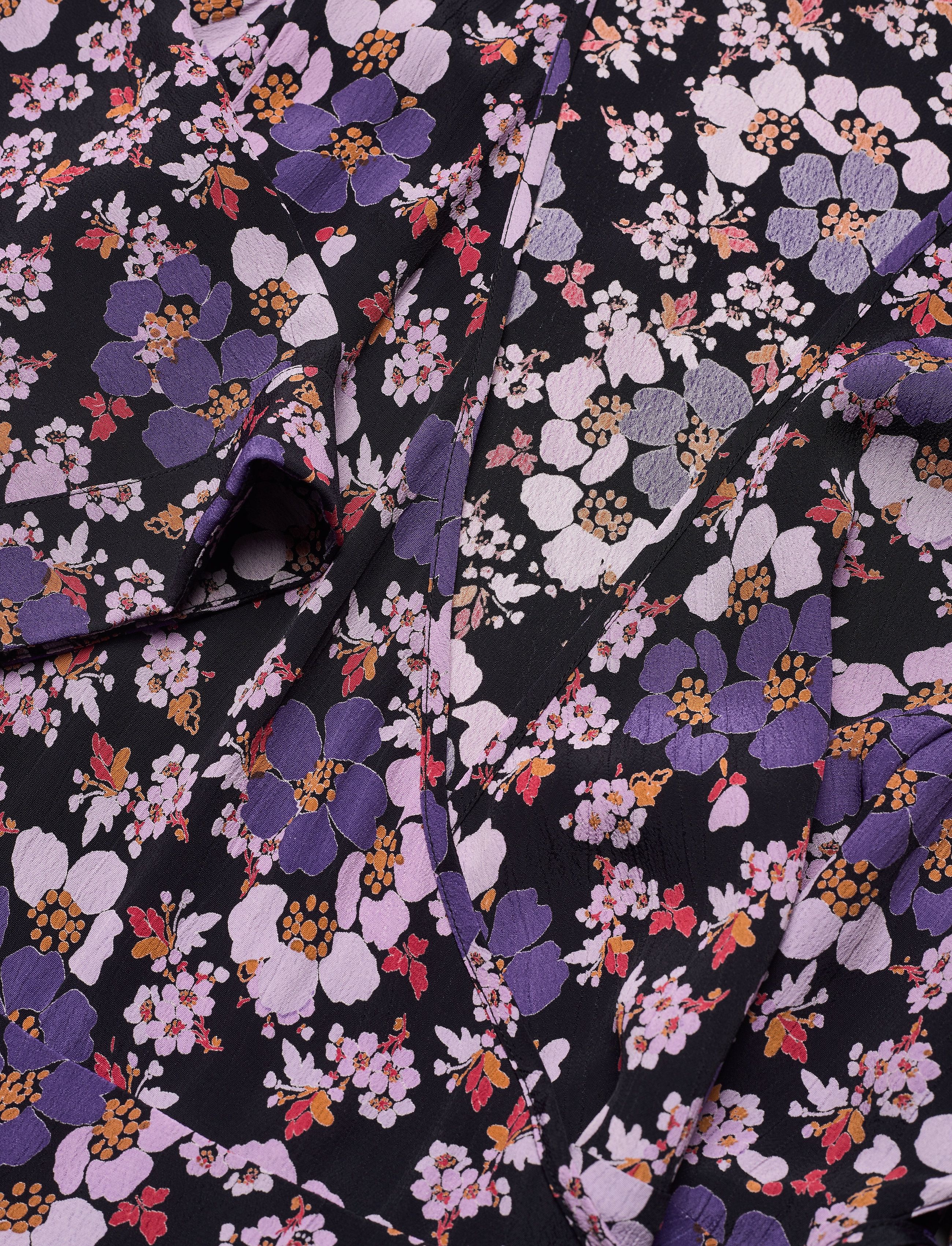 by Ti Mo - Pre Spring Kimono Dress - purple flowers - 2