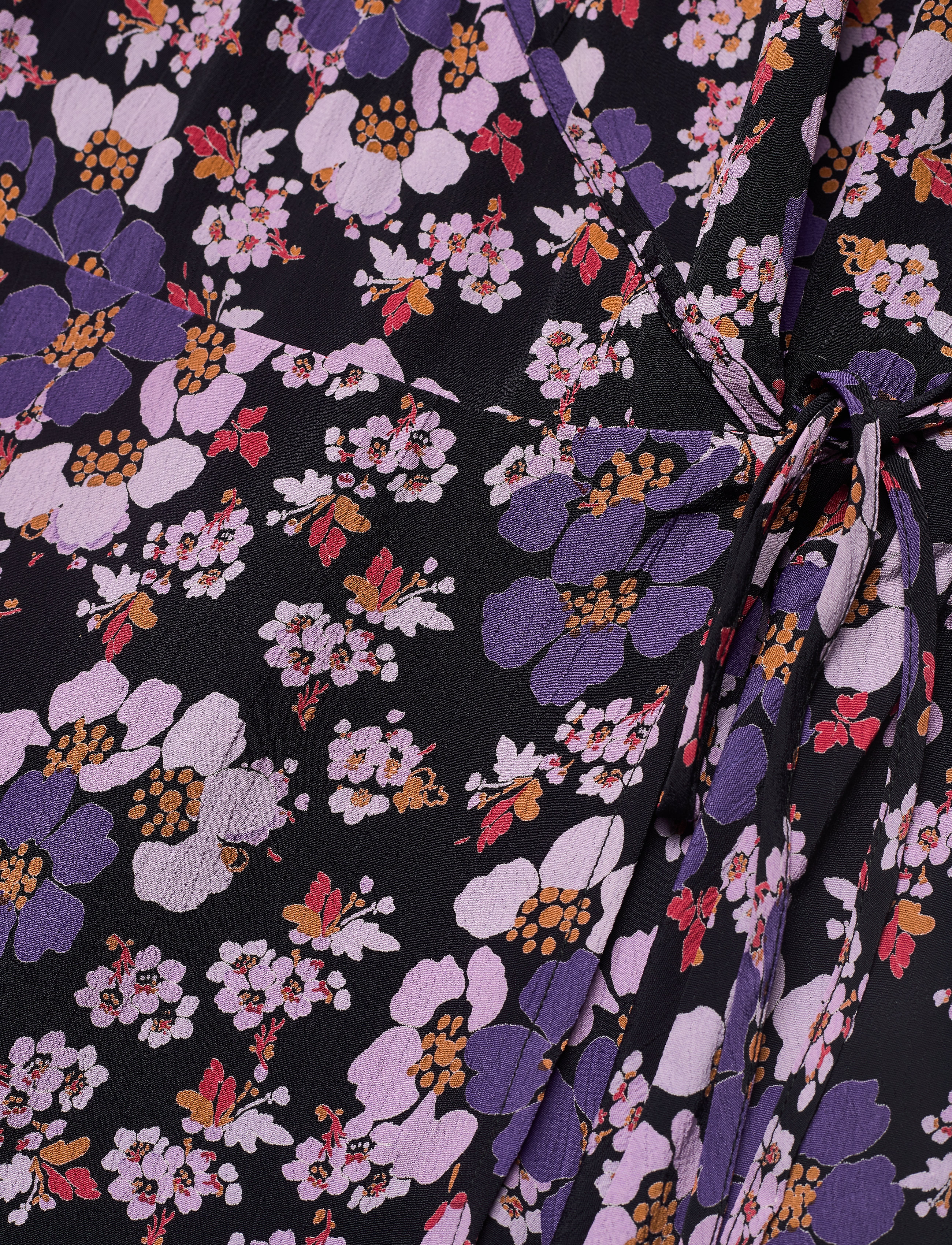 by Ti Mo - Pre Spring Kimono Dress - purple flowers - 3