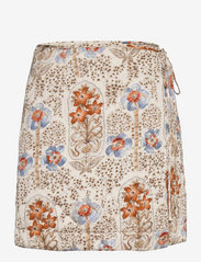 by Ti Mo - Autumn Drape Skirt - party wear at outlet prices - vintage wallpaper - 0