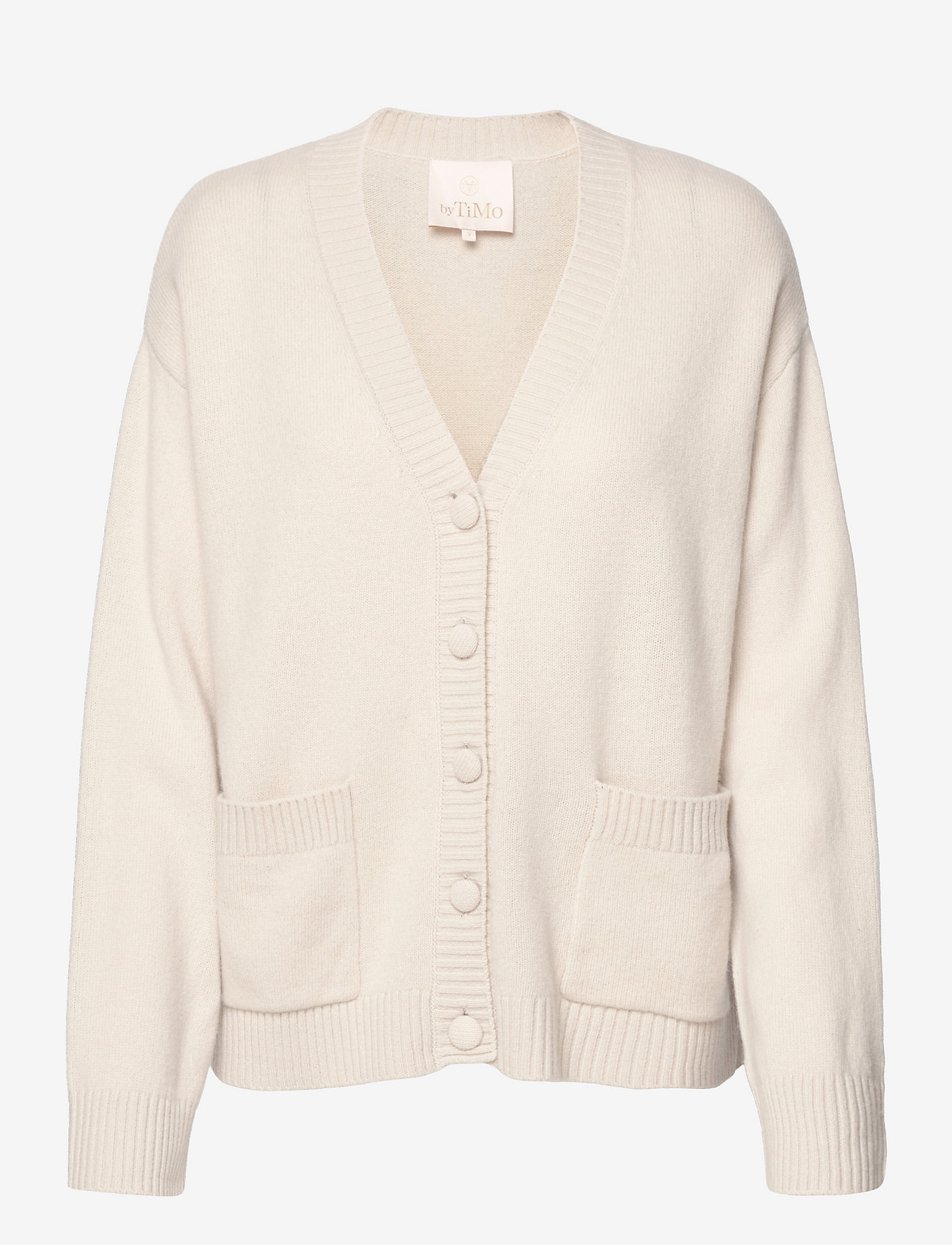 by Ti Mo - Merino Knit Cardigan - beige - 0