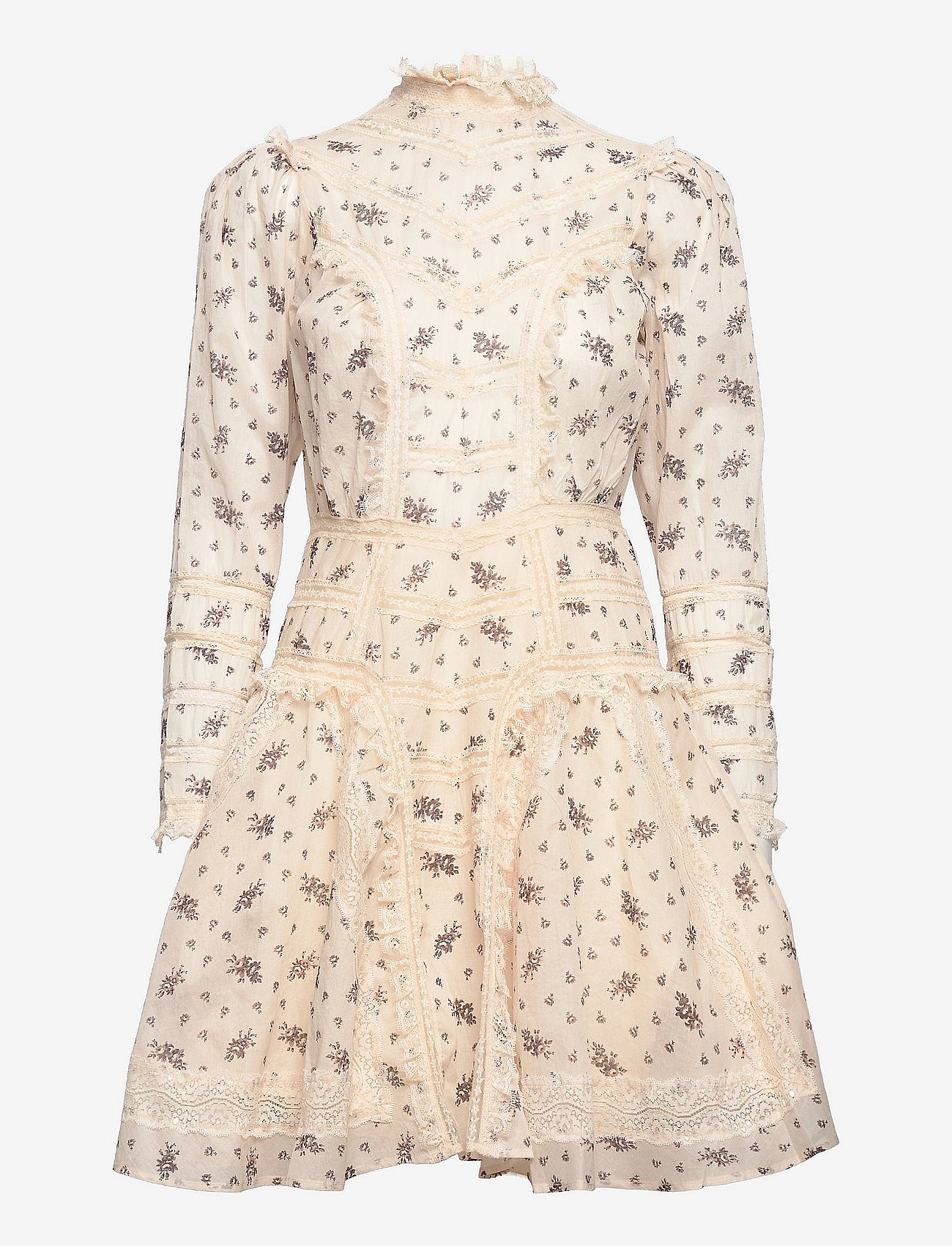 Cotton Organza Mini Dress - ANTIQUE
