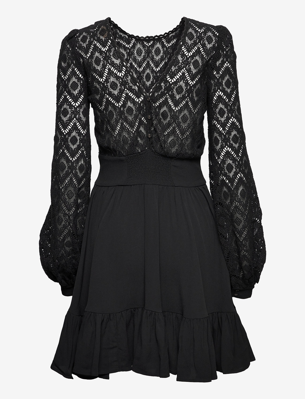 by Ti Mo - Crochet Open Back Dress - black - 1