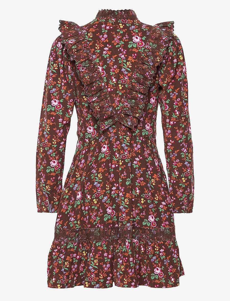 by Ti Mo - Baby Cord Button Down Dress - wildflowers - 1