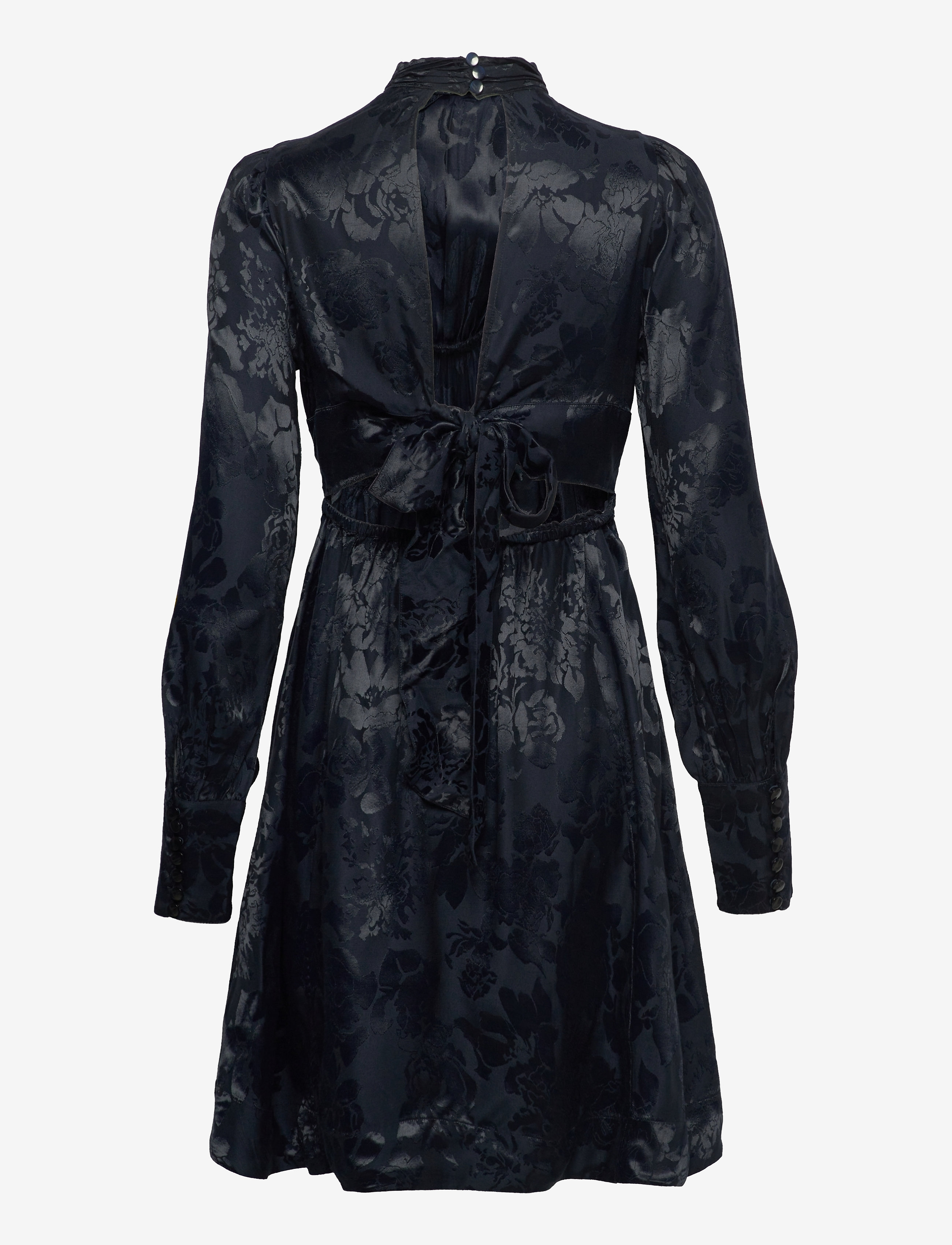 by Ti Mo - Jacquard Open Back Dress - china blue - 2
