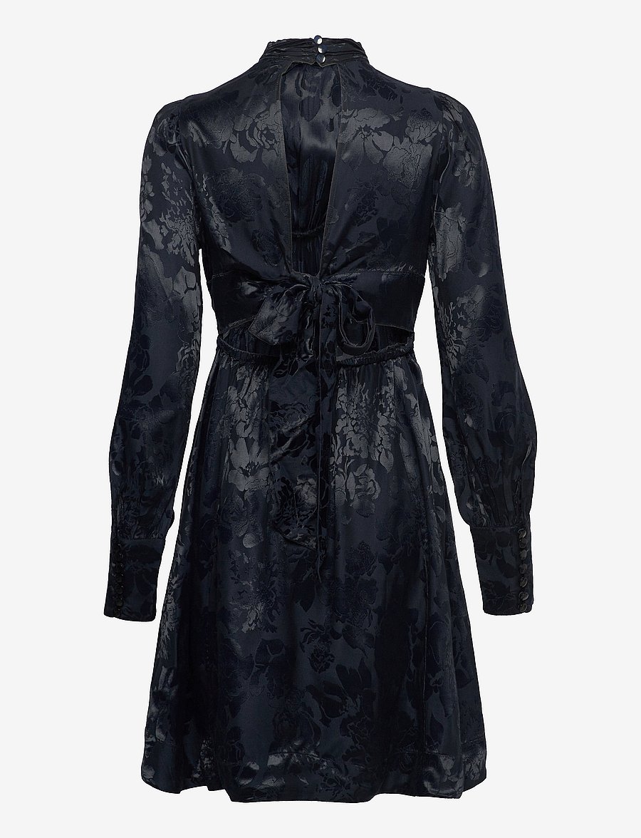 by Ti Mo - Jacquard Open Back Dress - china blue - 2