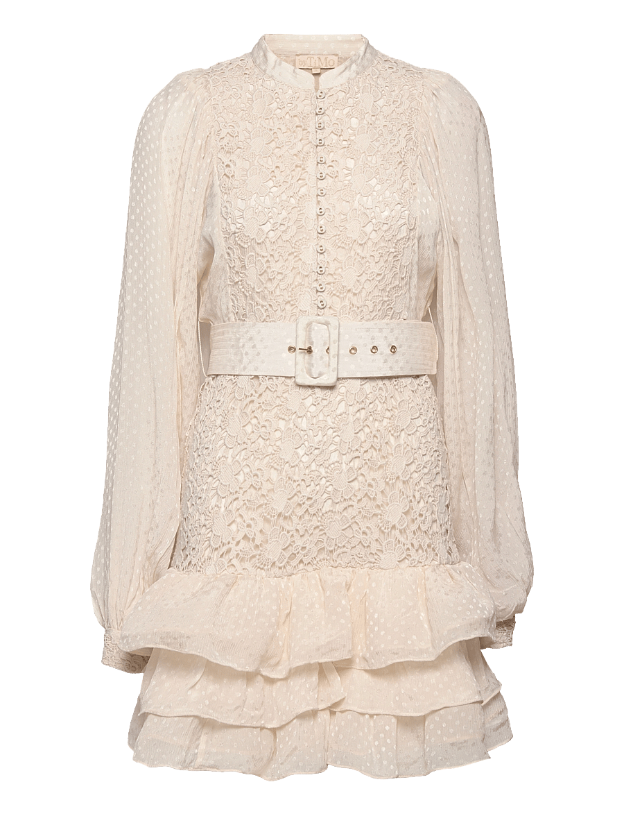 by Ti Mo - Dotted Jacquard Mini Dress - vintage - 0