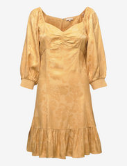 by Ti Mo - Jacquard Mini Dress - festmode zu outlet-preisen - yellow - 0