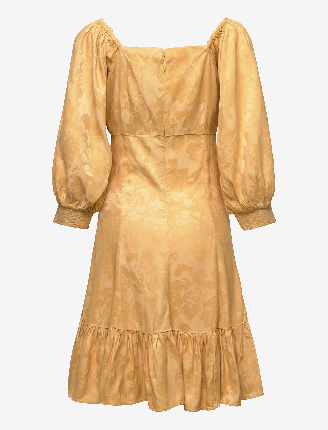 by Ti Mo - Jacquard Mini Dress - vakarėlių drabužiai išparduotuvių kainomis - yellow - 1