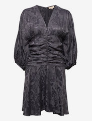 by Ti Mo - Jacquard Gathers Dress - party wear at outlet prices - navy - 0