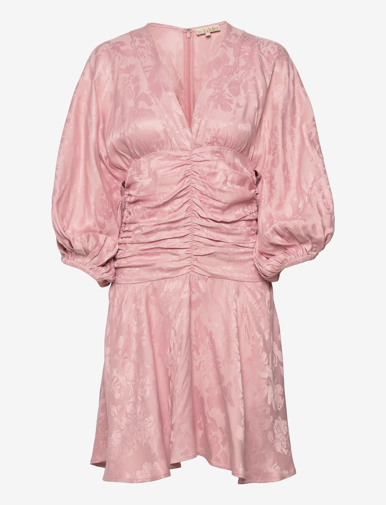by Ti Mo - Jacquard Gathers Dress - feestelijke kleding voor outlet-prijzen - pink - 0
