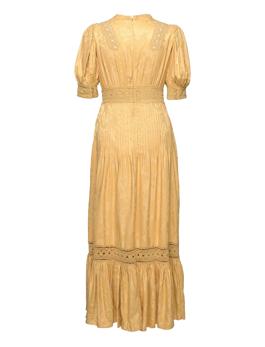 by Ti Mo - Jacquard Embroidery Dress - yellow - 1