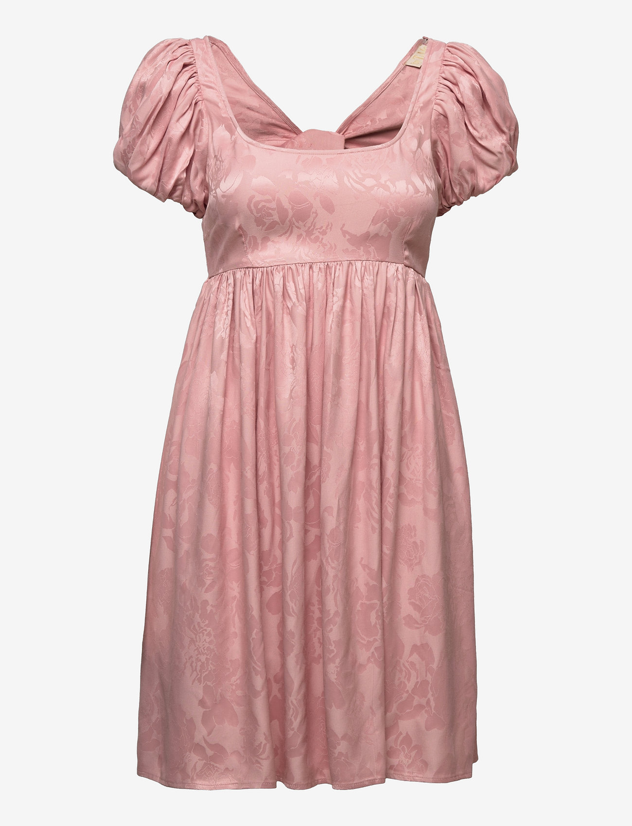by Ti Mo - Jacquard Open Back Dress - ballīšu apģērbs par outlet cenām - pink - 0
