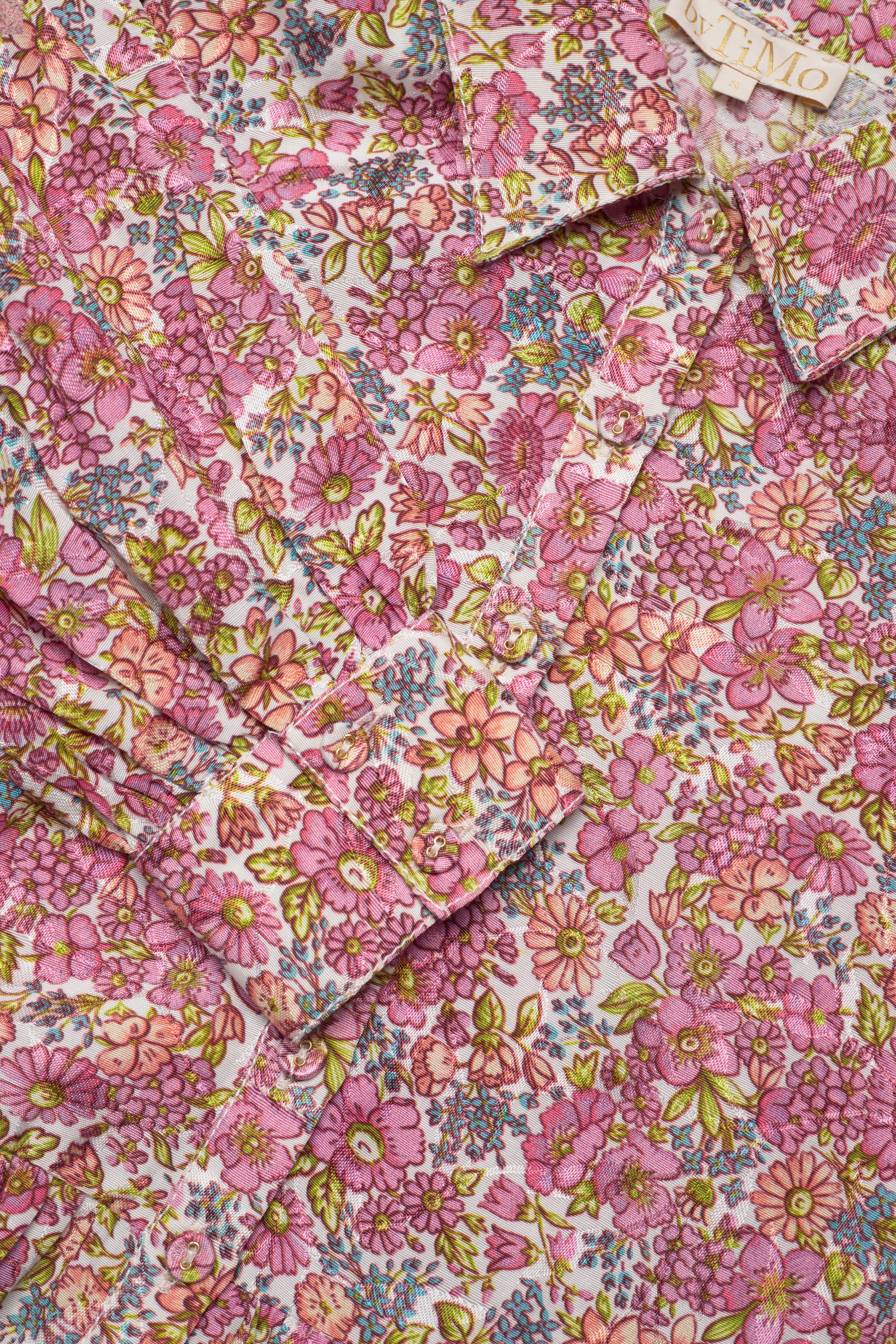 by Ti Mo - Cotton Jacquard Shirt Dress - light field - 4