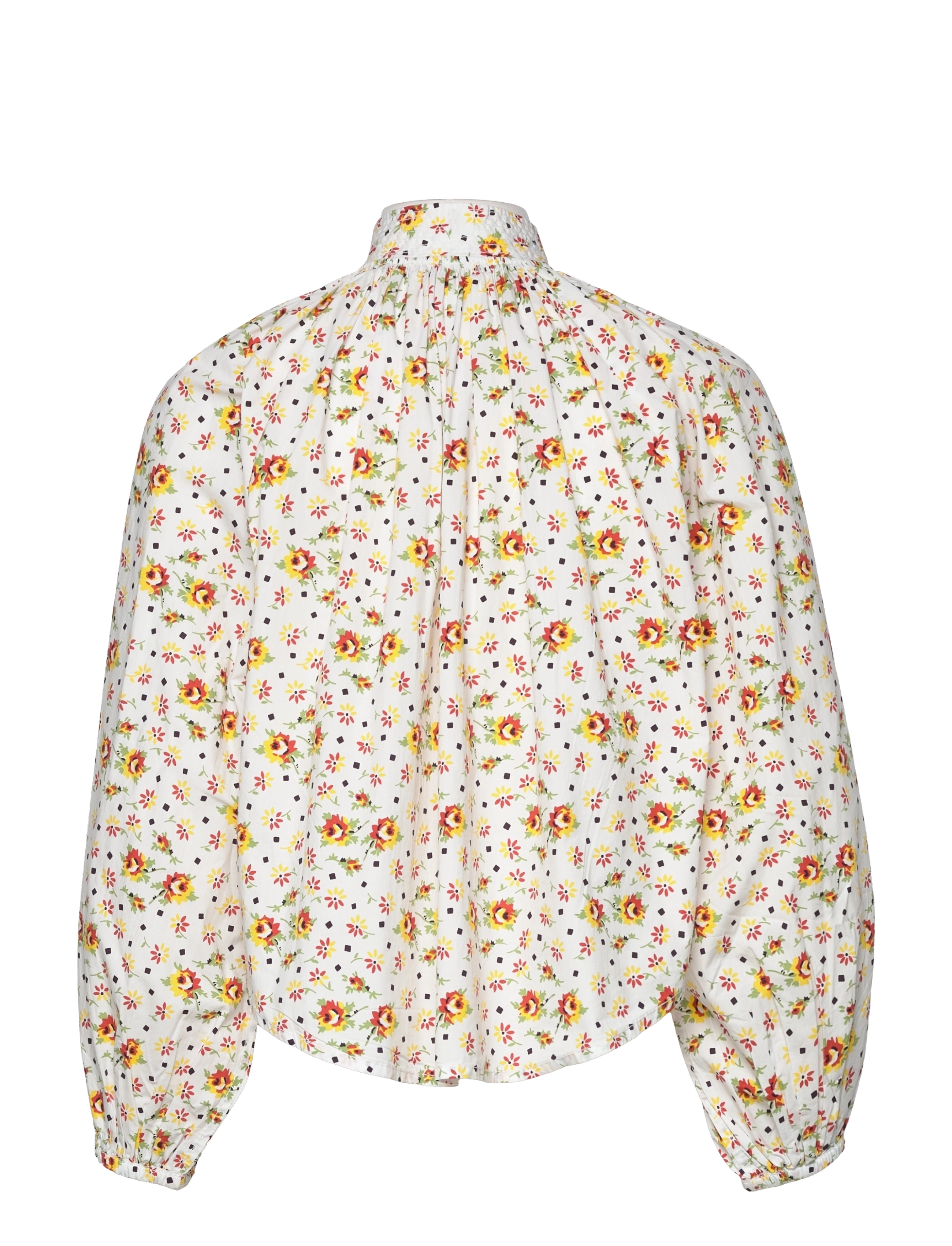 by Ti Mo - Poplin Blouse - 215 - square flower - 1