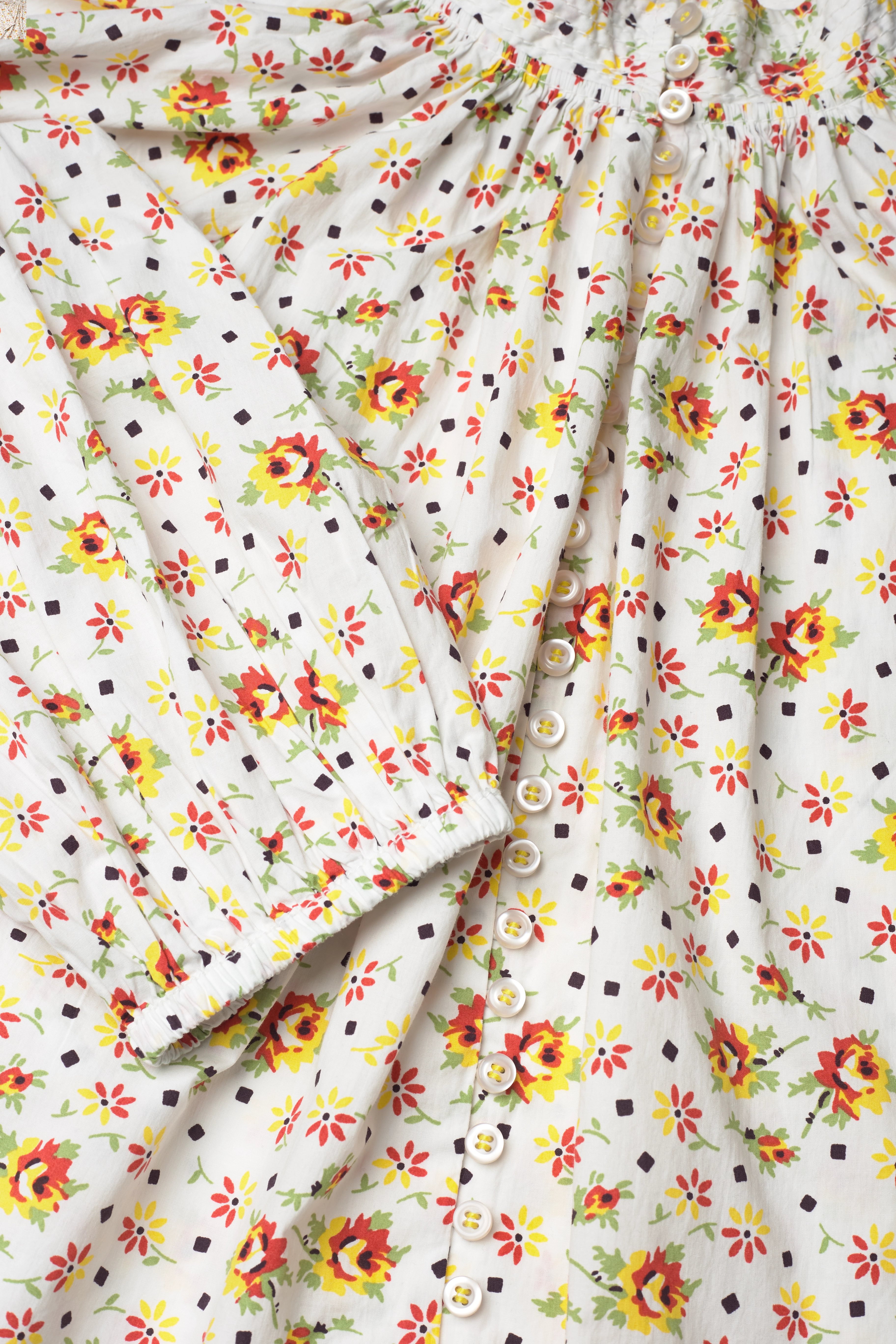by Ti Mo - Poplin Blouse - 215 - square flower - 4