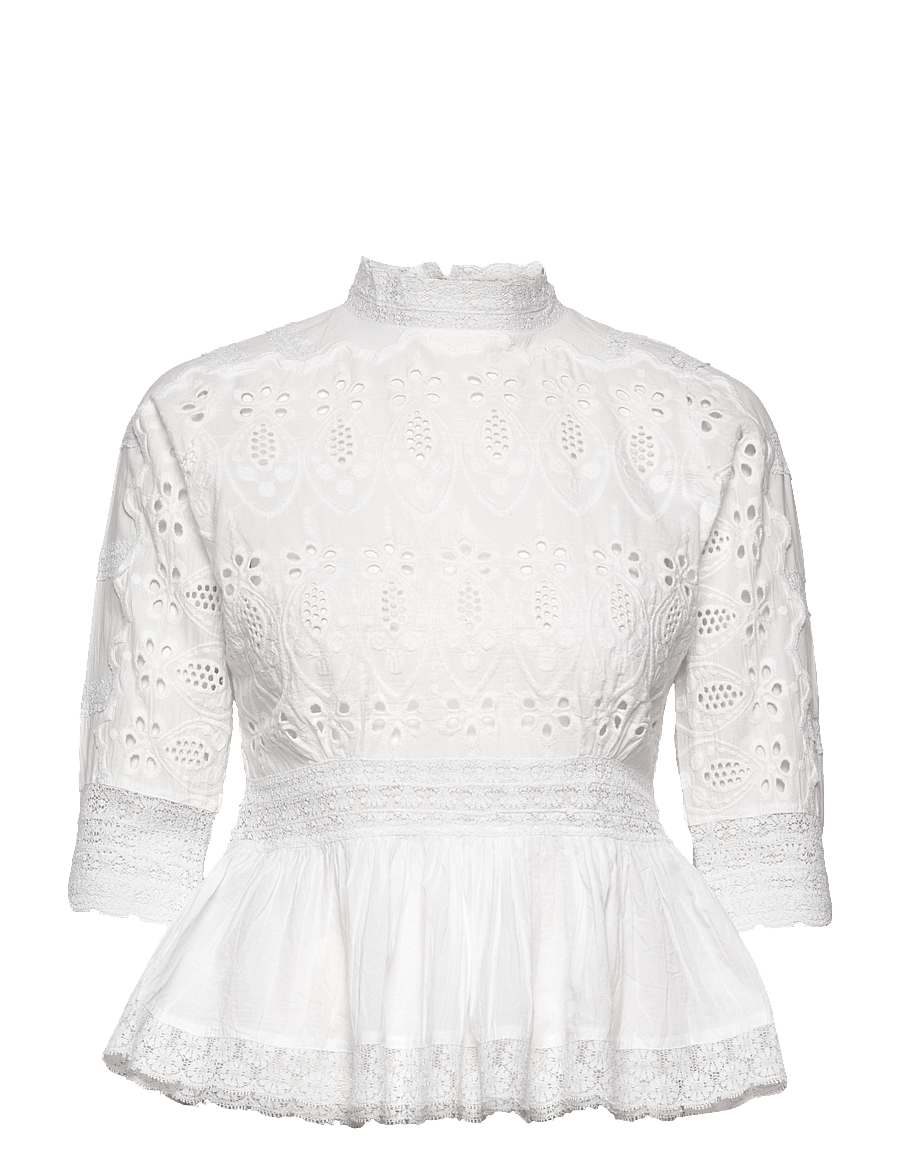 by Ti Mo - Broderie Anglaise Top - white - 0