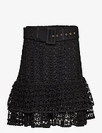 Lace Crochet Skirt - 099 - BLACK