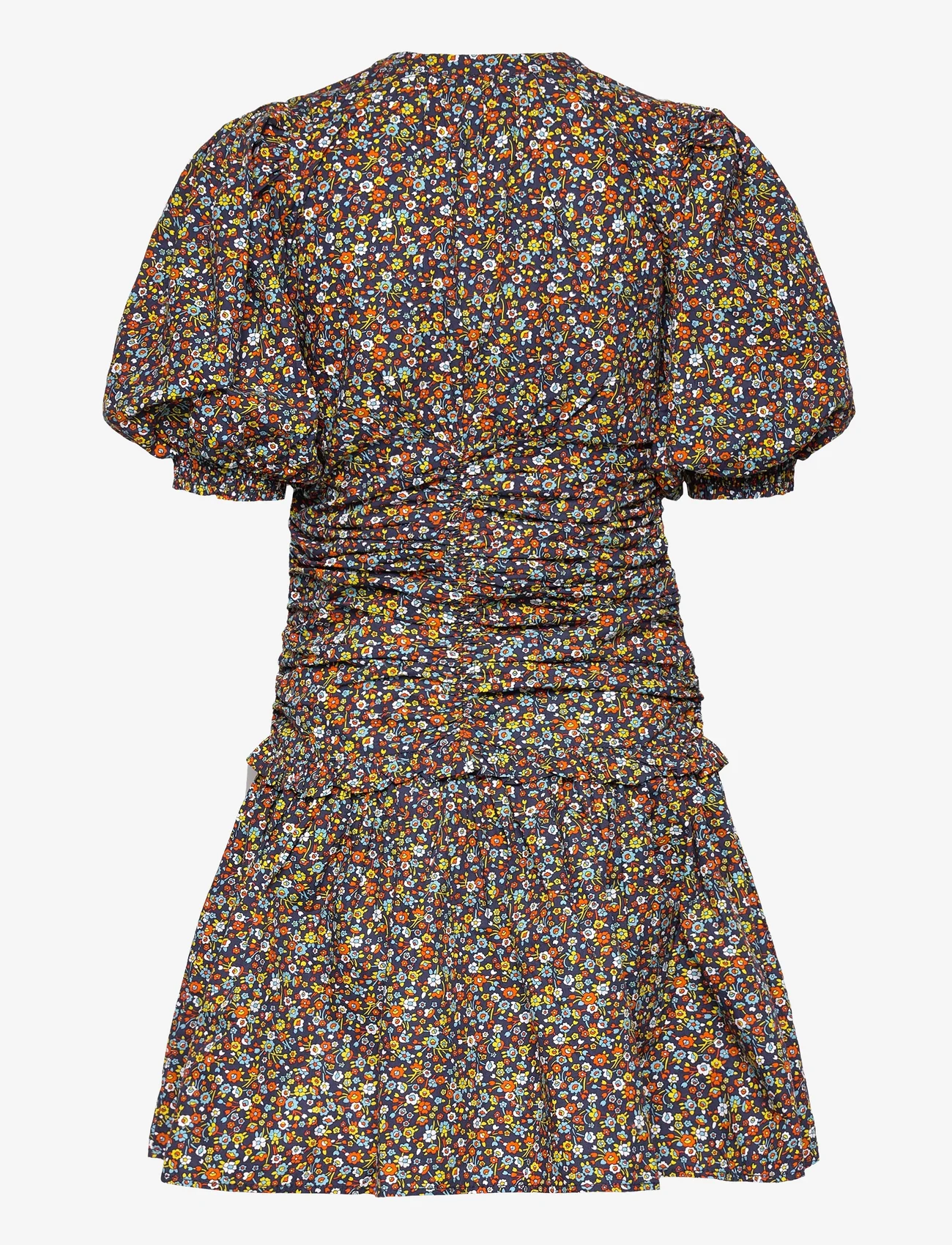 by Ti Mo - Poplin Rouching Dress - Īsas kleitas - 264 - dark blossom - 1