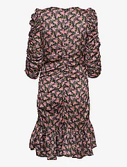 by Ti Mo - Bubble Satin Rouching Dress - korta klänningar - 252 - cherry blossom - 1