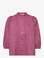 Structured Cotton Shirt - FLORAL DOTS