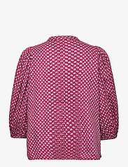 by Ti Mo - Structured Cotton Shirt - kurzämlige blusen - floral dots - 1
