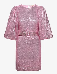 by Ti Mo - Sequins Puff Sleeve Mini Dress - odzież imprezowa w cenach outletowych - pink - 0