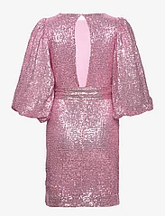 by Ti Mo - Sequins Puff Sleeve Mini Dress - odzież imprezowa w cenach outletowych - pink - 1
