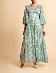 by Ti Mo - Chiffon V-neck Dress - 458 - new york blossom - 2