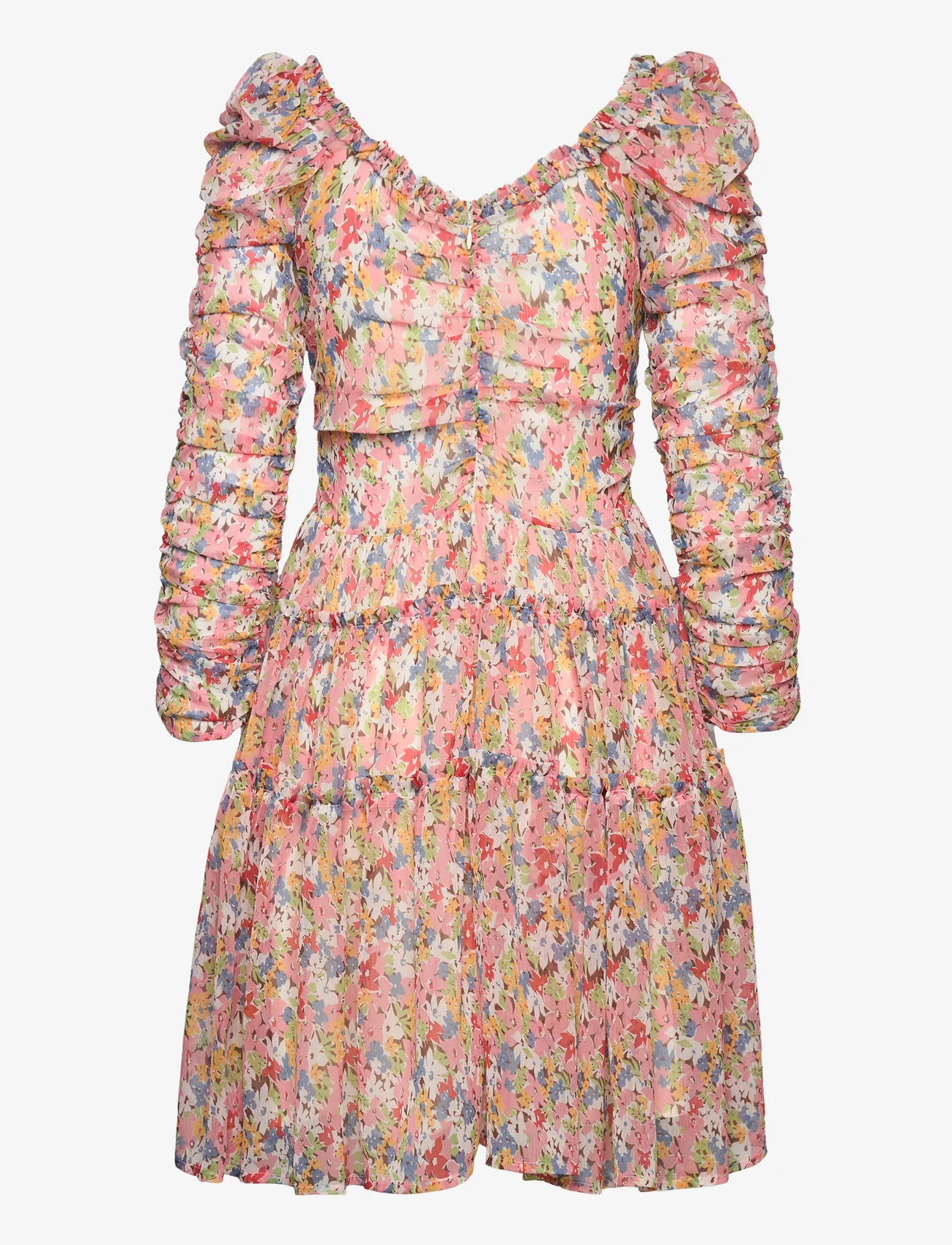 by Ti Mo - Chiffon Mini Dress - feestelijke kleding voor outlet-prijzen - 456 - blooming - 1