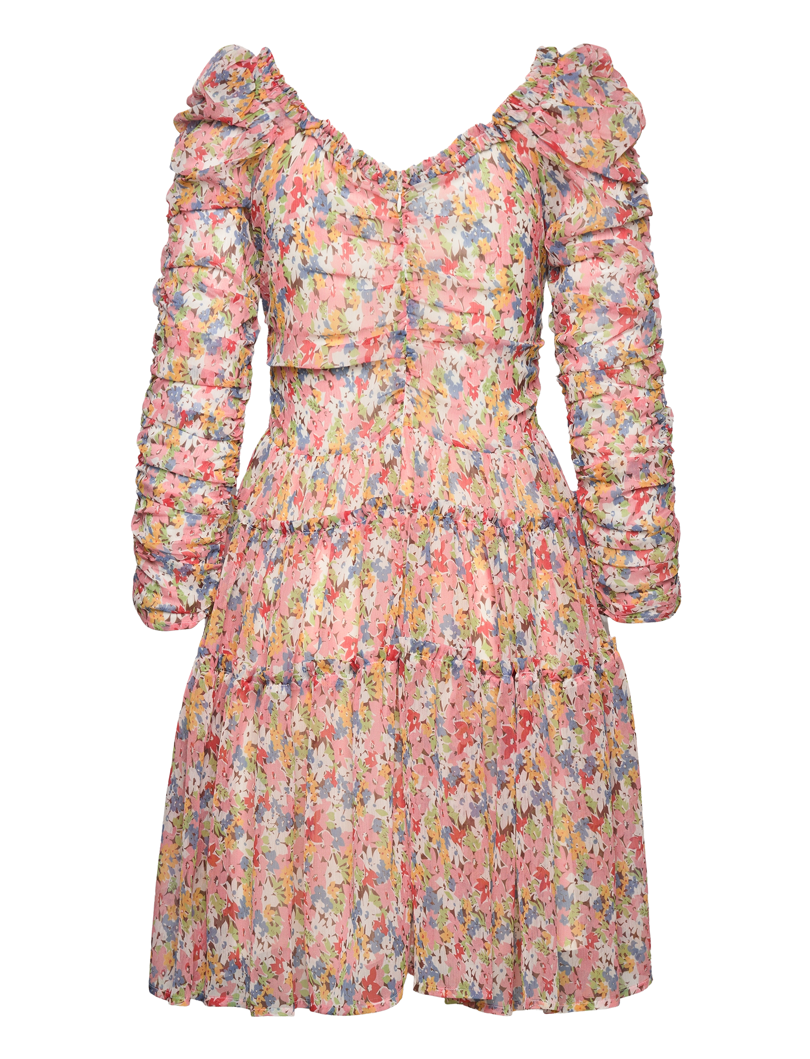 by Ti Mo - Chiffon Mini Dress - 456 - blooming - 1