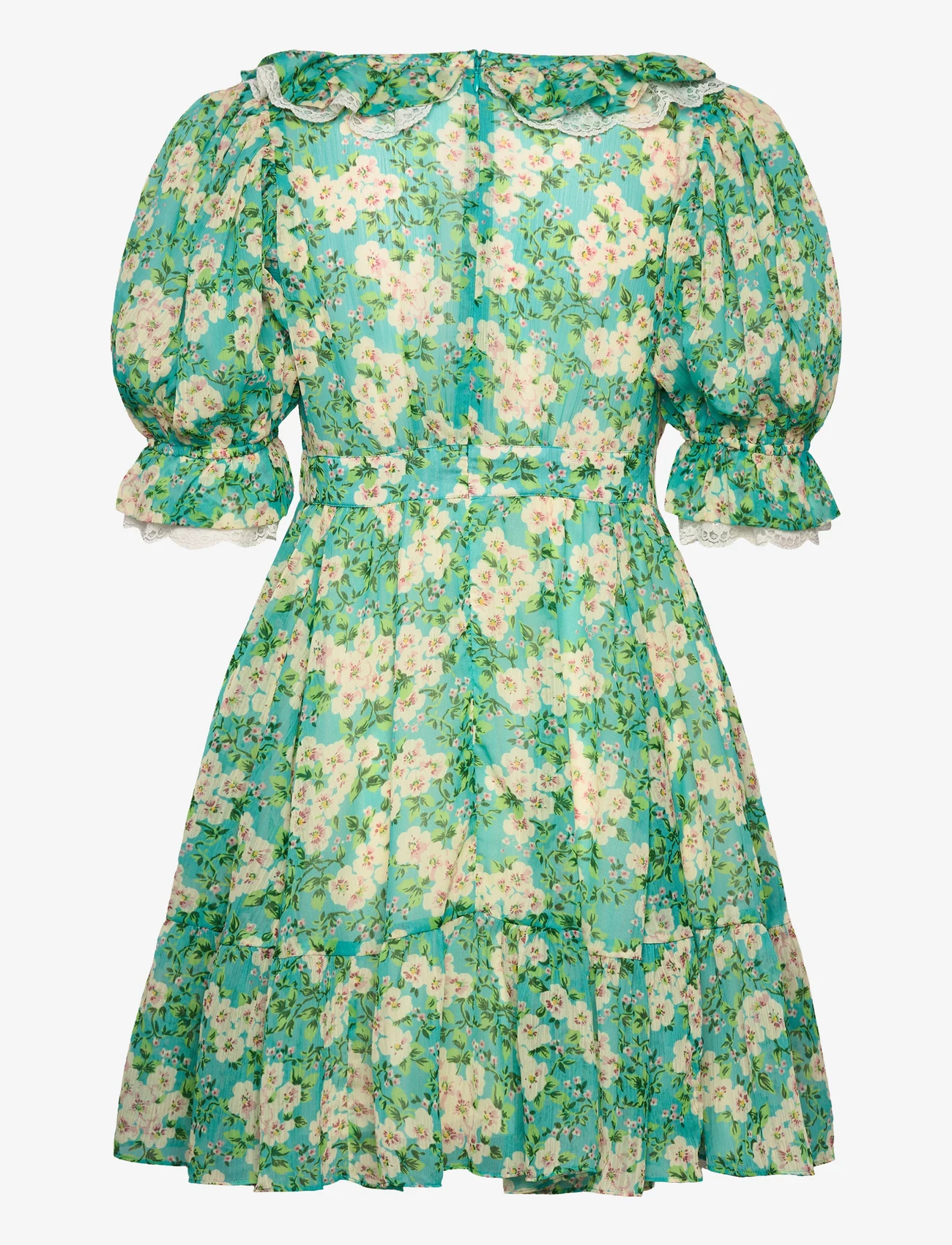 by Ti Mo - Chiffon Puffed Mini Dress - juhlamuotia outlet-hintaan - 458 - new york blossom - 1