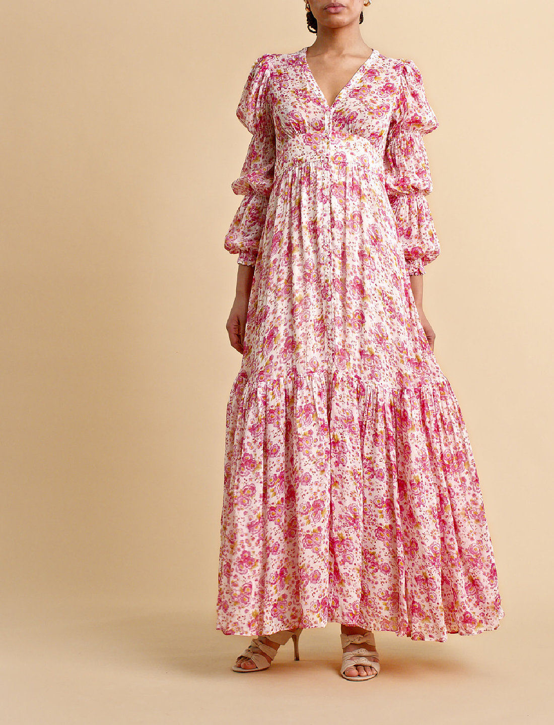 Georgette maxi dresses online Clearance