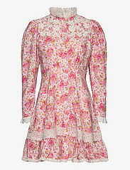by Ti Mo - Linen Button Down Dress - 500 - pink flowers - 0