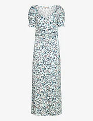 by Ti Mo - Crèpe Satin Maxi Dress - party wear at outlet prices - 465 - blue rose - 0
