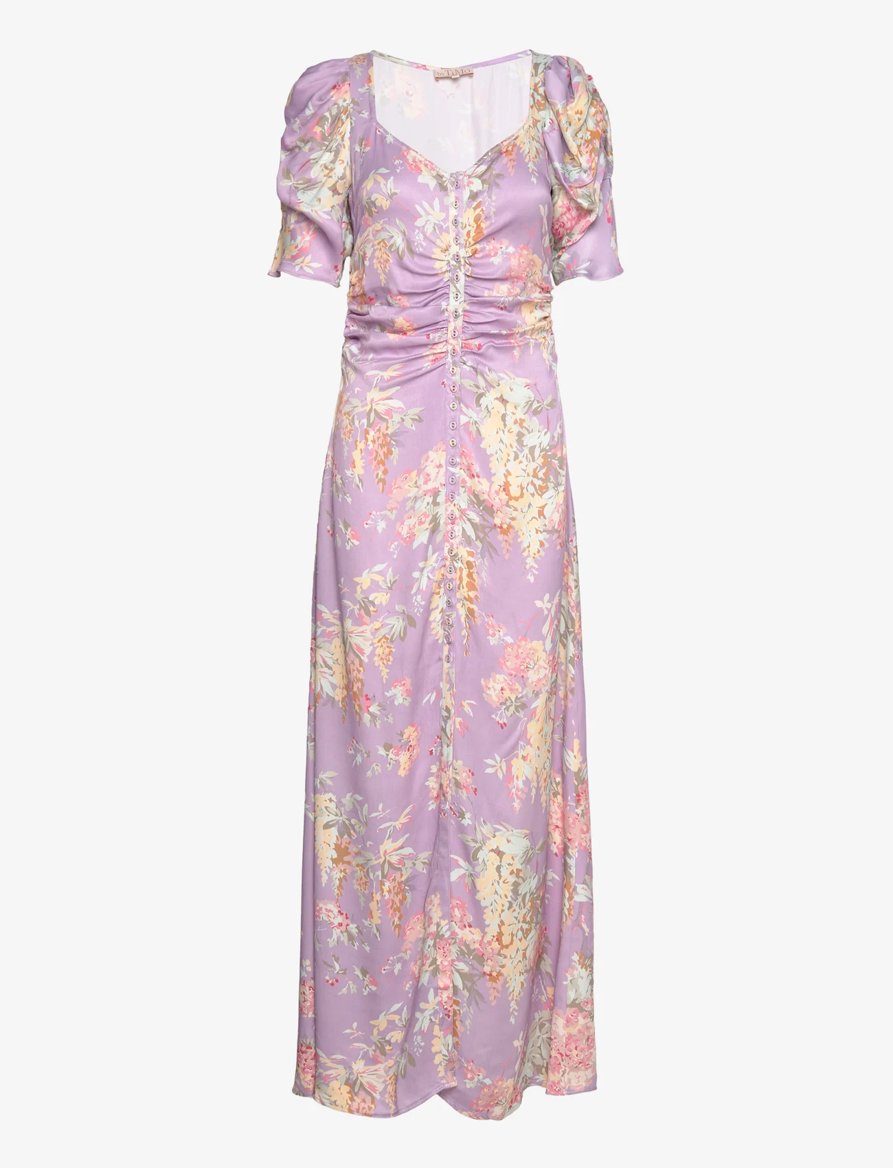 by Ti Mo - Crèpe Satin Maxi Dress - party wear at outlet prices - 468 - vintage bouquet - 0