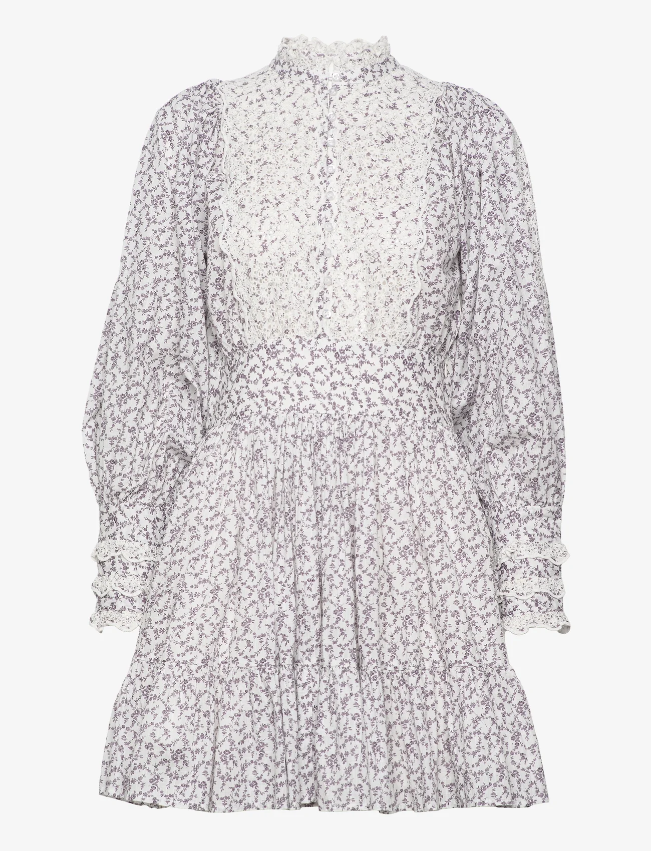 by Ti Mo - Cotton Slub Mini Dress - feestelijke kleding voor outlet-prijzen - 507 - petite lilac - 0